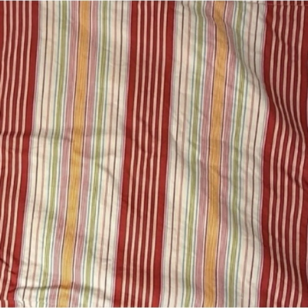 Pottery Barn Libby Red Stripe Pillow Sham Standard CottageCore Farmhouse Coastal